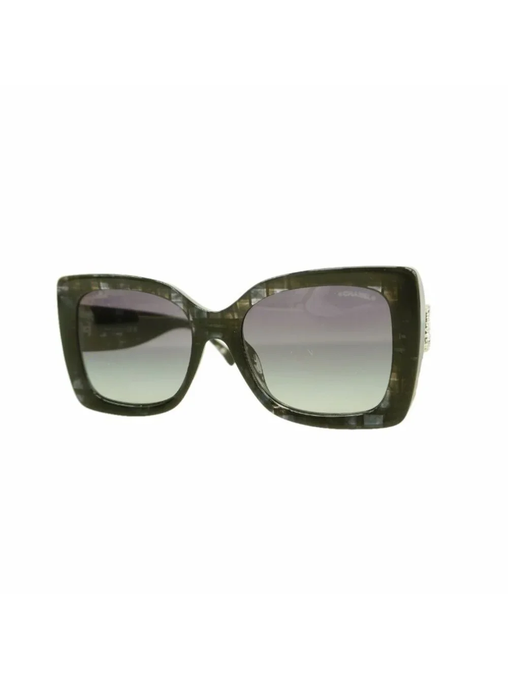 Chanel Sunglasses Acetate Black Silver Eyewear